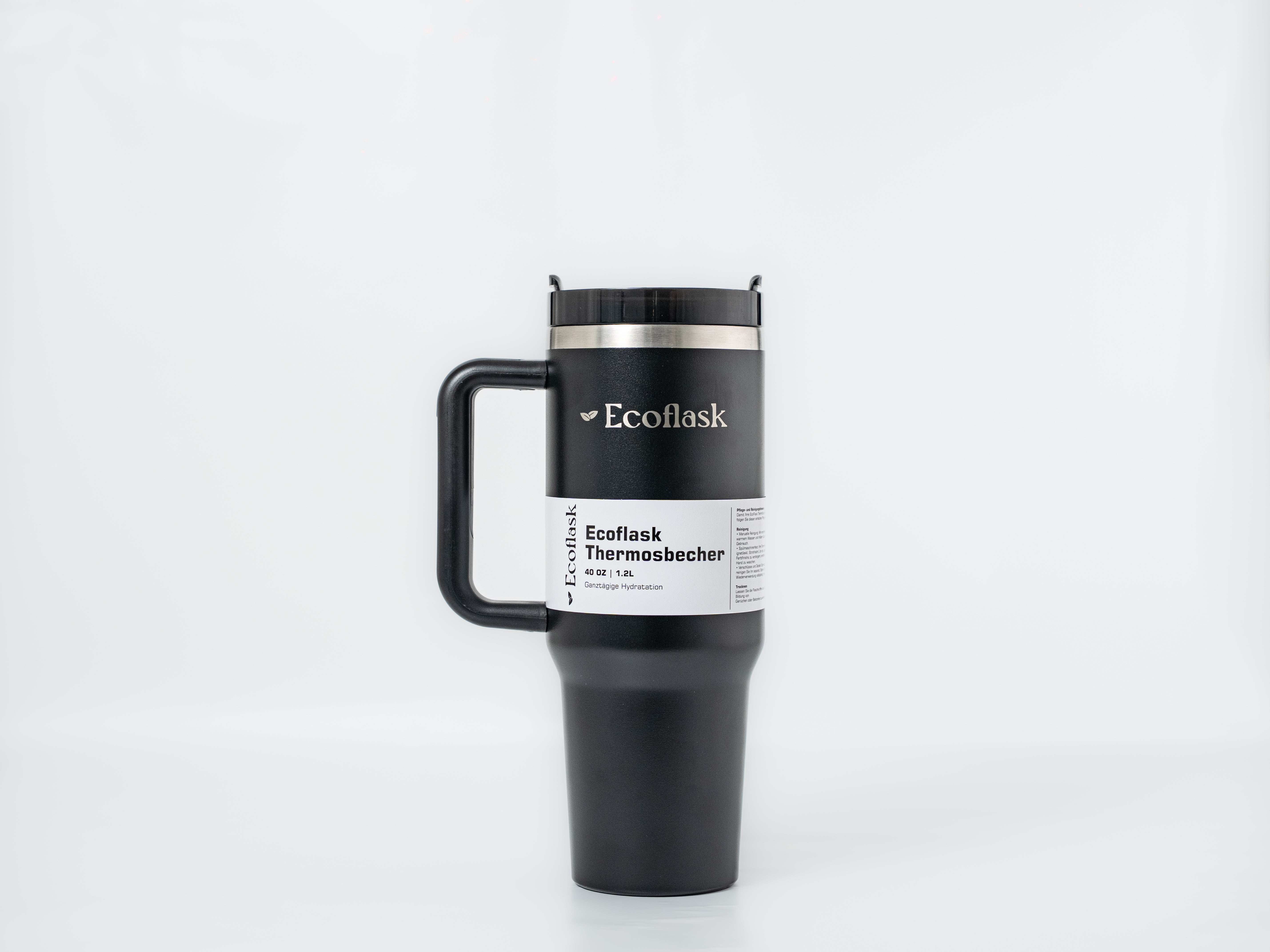 Ecoflask Thermosbecher | 1.2L / 0.8L | Schwarz